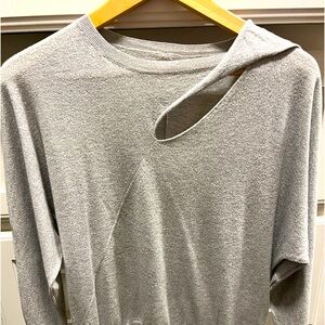 Nic + Zoe light grey sweater, size medium.